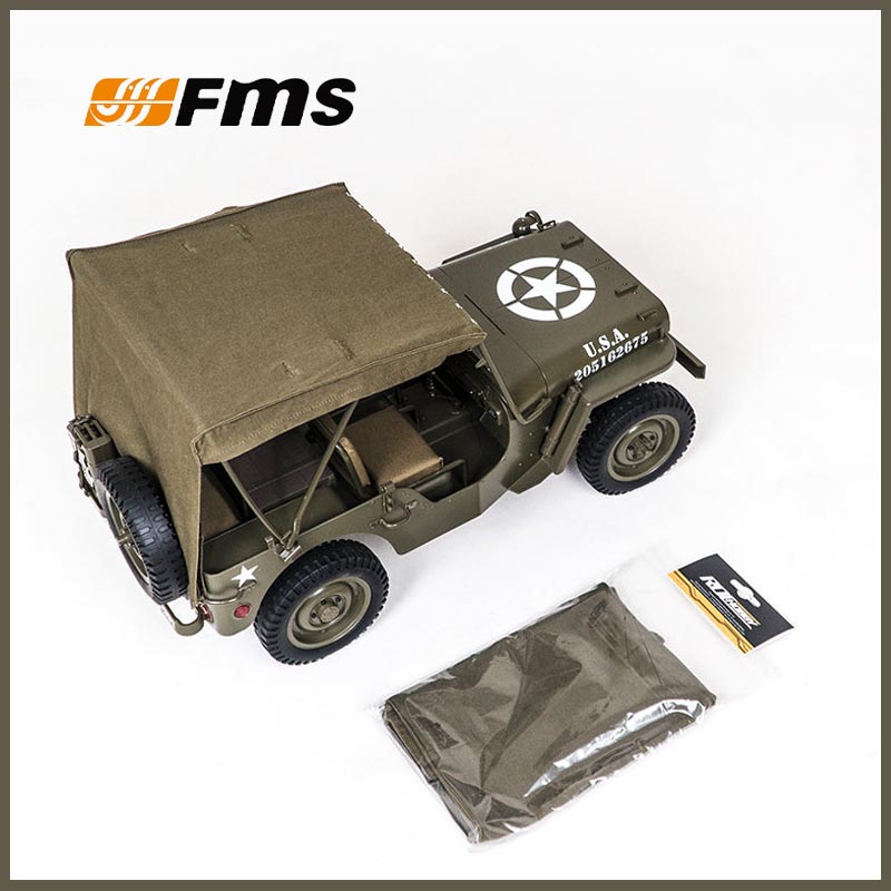 Rc Hobby Parts - FMS 1/12 C1167 Canvas Roof For