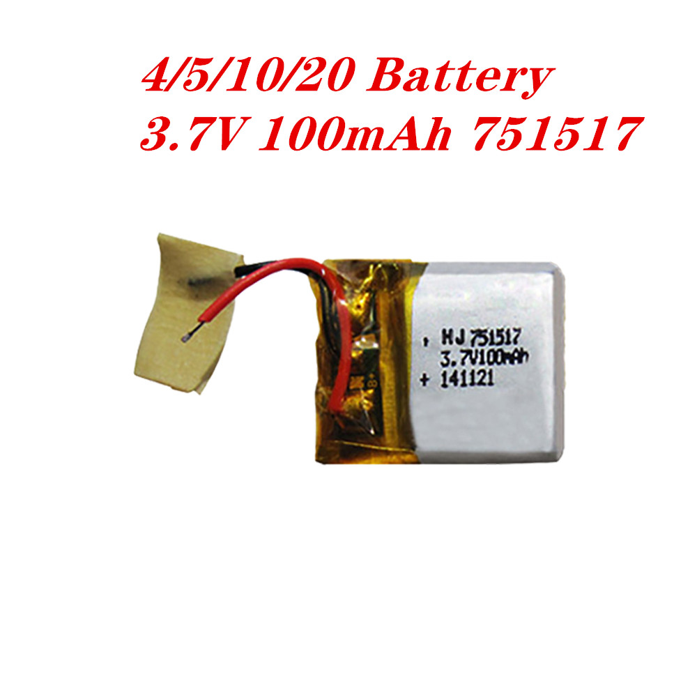Rc Hobby Parts - 4/5/10/20pcs 1S 3.7V 100mAh Lipo Polymer
