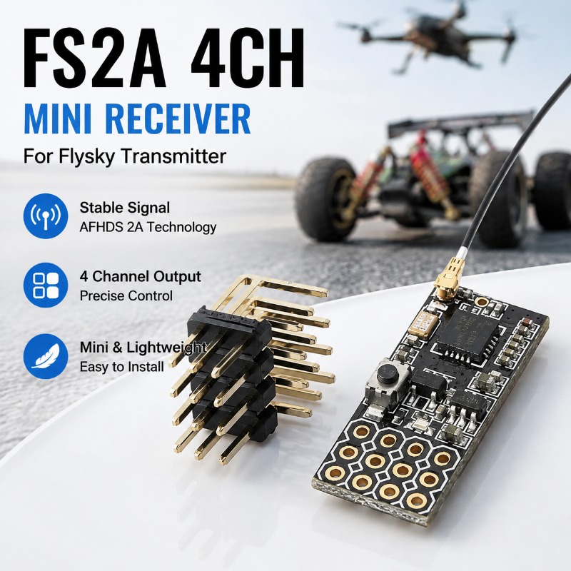 Rc Hobbies - FS FS2A-4CH 4 Channel PWM Receiver