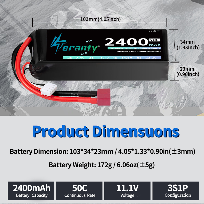 TERANTY 3S 2200/2400/2600mAh L - Rc Hobby Truck ulasan dan harga