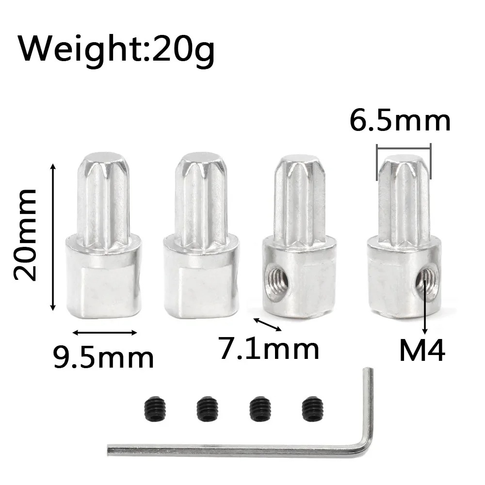 4pcs Metal Center Drive Hub 68 - Rc Hobby Center ulasan dan harga
