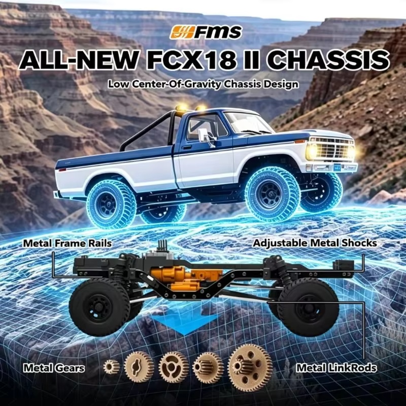 FMS 1:18 FCX18 II F‑100 Brushe - Rc Hobby Off Road ulasan dan harga