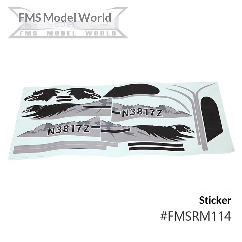 FMS RC Plane Decals For 1700mm - Rc Hobbies ulasan dan harga