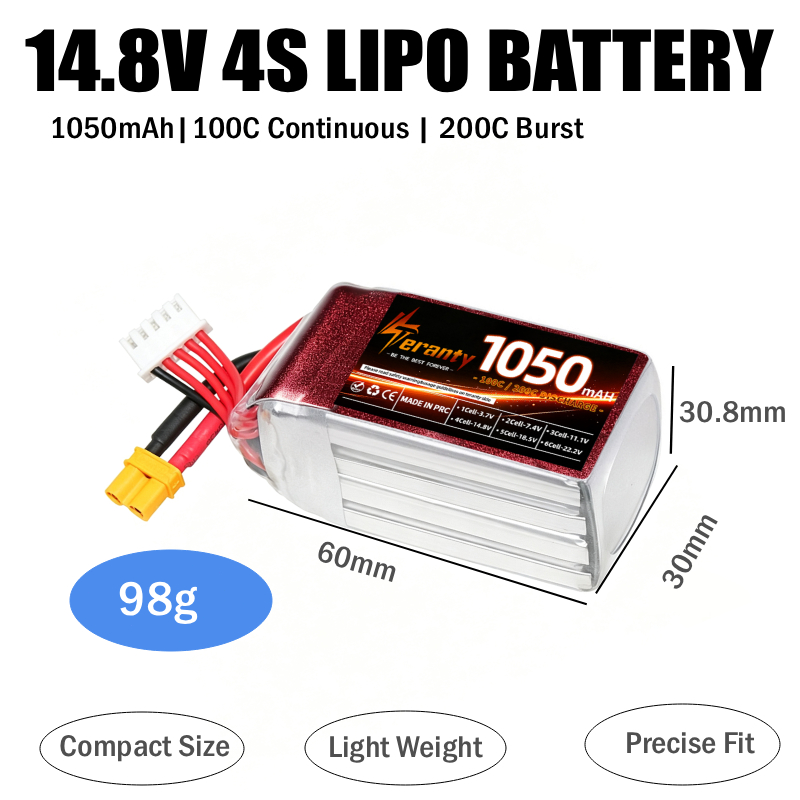 2PCS 1050mAh 2S 3S 4S RC Lipo  - Lipo Battery 4S ulasan dan harga