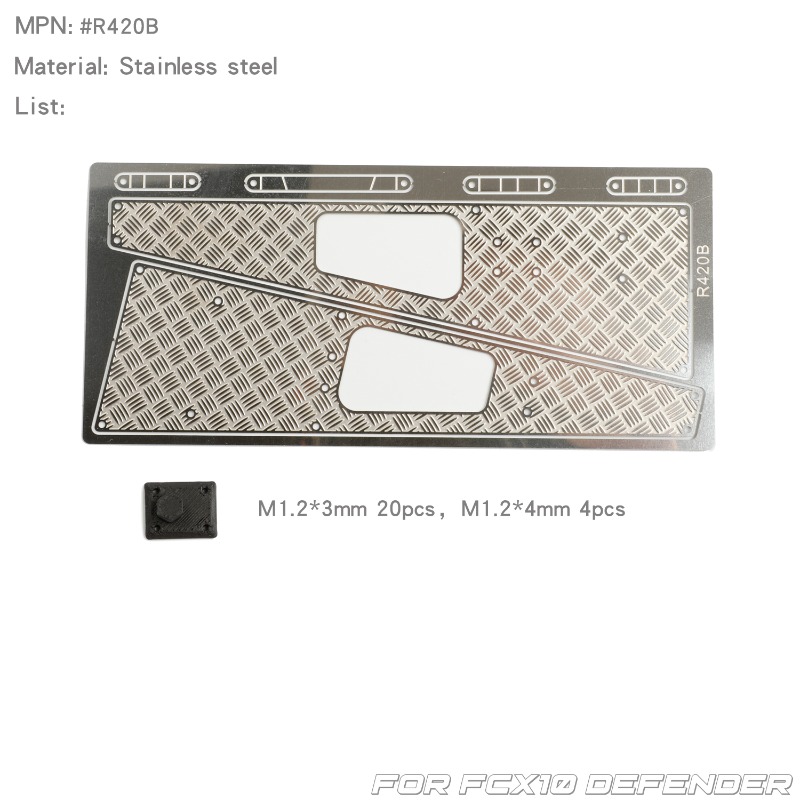 RC Car Hood/Side Skirt Skid Pl - Rc Hobby Desk ulasan dan harga