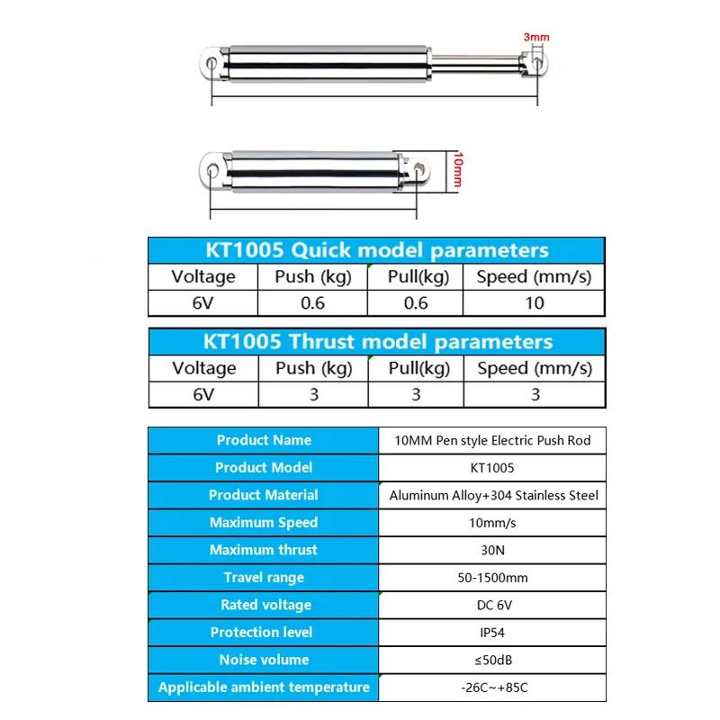 10mm Linear Actuator Retractab - Rc Hobby Truck ulasan dan harga