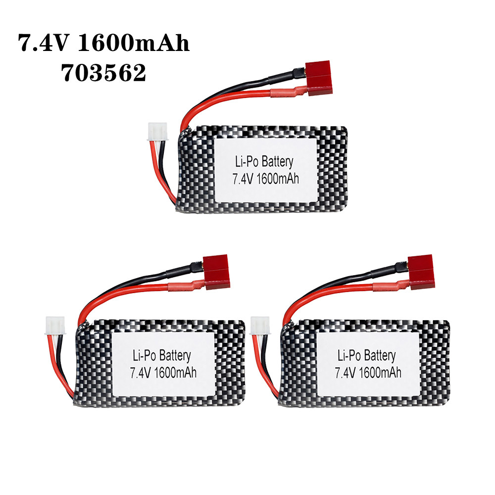 1/2/3pcs/Lot 7.4v 1600mah 7035 - Rc Hobby Parts ulasan dan harga